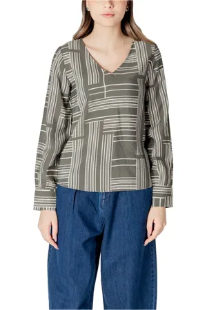 JACQUELINE DE YONG Donna, Camicette , Verde, L, new