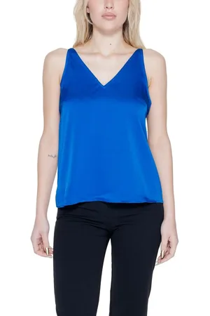 VILA Donna, Top, Blu, L, new