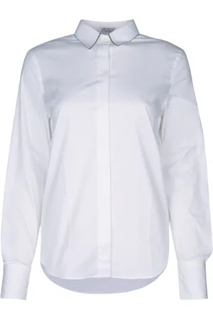 Brunello Cucinelli Donna, Camicette , Bianco, L, new