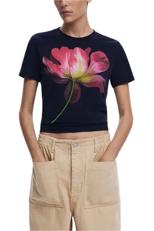 Desigual Donna, Top, Blu, XL, new