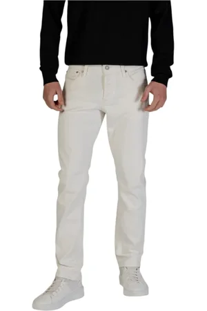 JACK & JONES Uomo, Jeans, Bianco, W33 L34, new