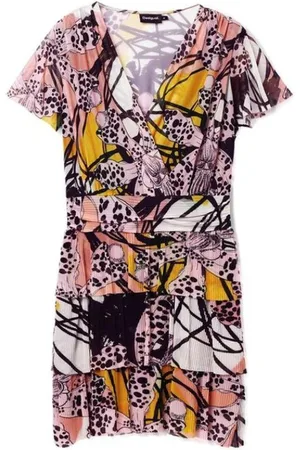 Desigual Donna, Abiti, Multicolore, L, new