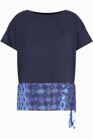 Emporio Armani Donna, Top, Blu, L, new