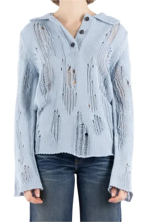 Acne Studios Donna, Maglie, Blu, S, new