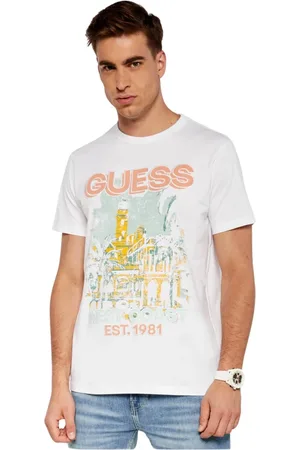 Guess Uomo, Top, Bianco, M, new