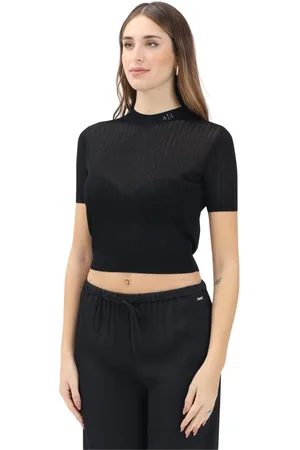 Armani Exchange Donna, Maglie, Nero, S, new