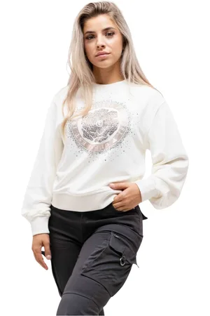 Guess Donna, Felpe, Bianco, XS, new