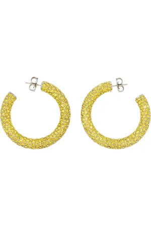 Amina Muaddi Donna, Accessori, Giallo, Taglia unica, new