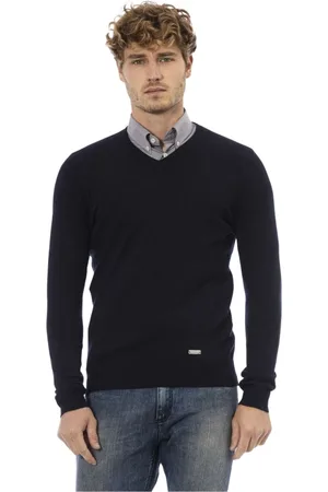 BALDININI Uomo, Maglie, Blu, M, new