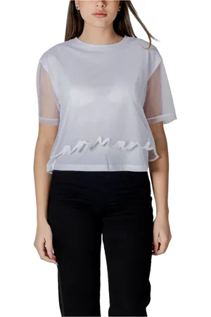 Armani Exchange Donna, Top, Bianco, XS, new