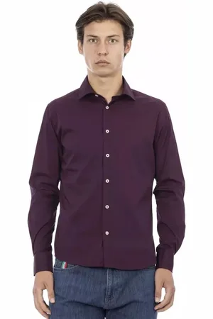 BALDININI Uomo, Magliette, Viola, L, new