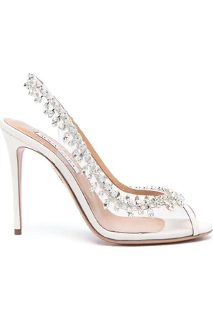 Aquazzura Donna, Scarpe, Bianco, 39 1/2 EU, new