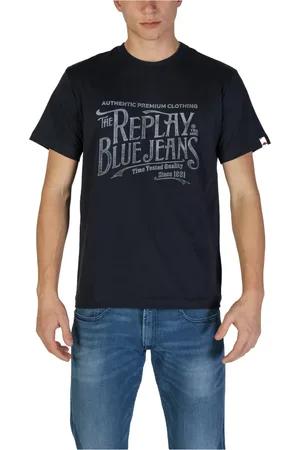 Replay Uomo, Top, Blu, XL, new