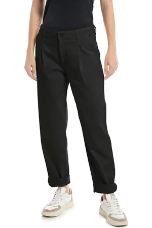 Replay Donna, Pantaloni, Nero, W25, new