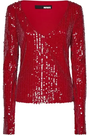 ROTATE Donna, Camicette , Rosso, S, new