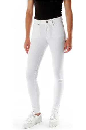 Replay Donna, Pantaloni, Bianco, W27 L32, new