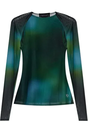 Y-3 Donna, Top, Verde, M, new