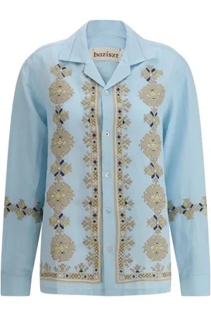 Baziszt Donna, Camicette , Blu, M, new