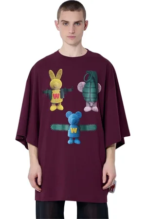 WALTER VAN BEIRENDONCK Uomo, Top, Rosso, Taglia unica, new