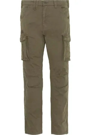 Schott NYC Uomo, Pantaloni, Verde, W30, new
