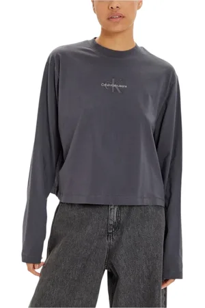 Calvin Klein Donna, Top, Grigio, L, new