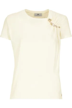 Elisabetta Franchi Donna, Top, Giallo, M, new