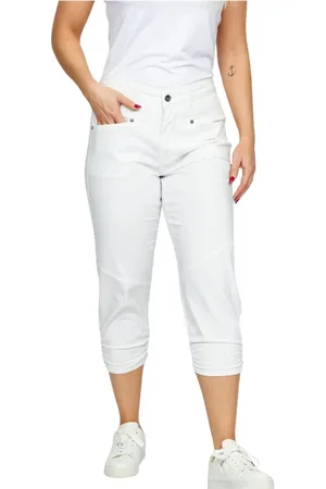 2-Biz Donna, Pantaloni, Bianco, M, new