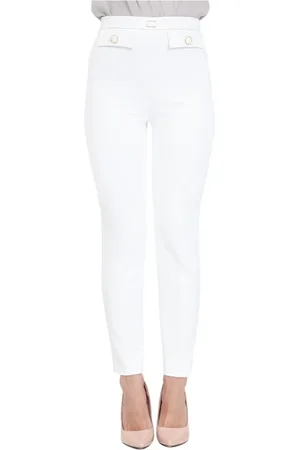 Elisabetta Franchi Donna, Pantaloni, Bianco, L, new