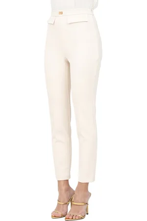 Elisabetta Franchi Donna, Pantaloni, Bianco, S, new
