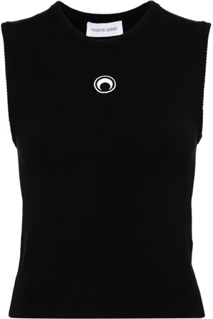 Marine Serre Donna, Top, Nero, XS, new