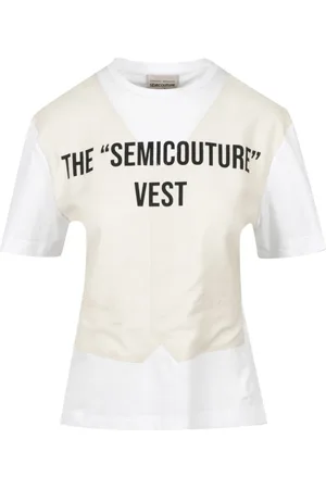 SEMICOUTURE Donna, Top, Bianco, M, new