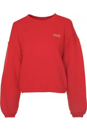 American Vintage Donna, Felpe, Rosso, S, new