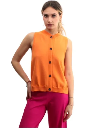LIVIANA CONTI Donna, Maglie, Arancione, S, new