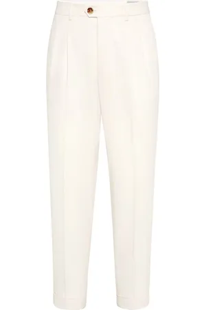 Brunello Cucinelli Uomo, Pantaloni, Bianco, S, new