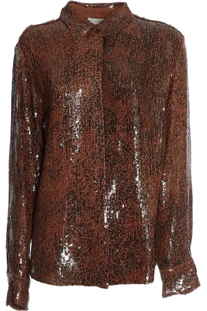 DRIES VAN NOTEN Donna, Camicette , Marrone, M, new