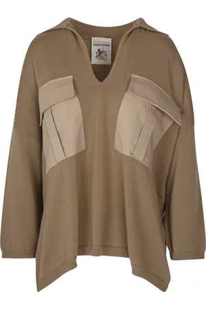 SEMICOUTURE Donna, Maglie, Grigio, M, new