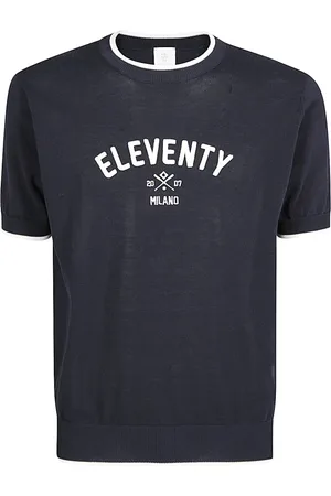 ELEVENTY Uomo, Maglie, Blu, L, new