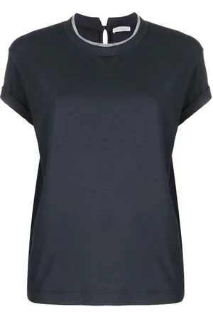Brunello Cucinelli Donna, Top, Blu, M, new
