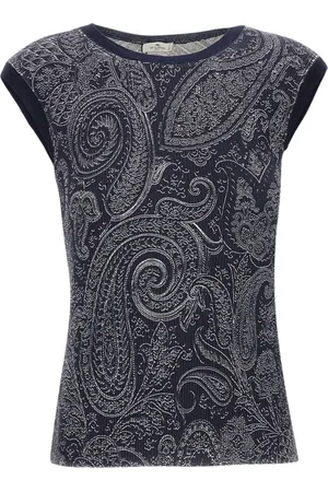 Etro Donna, Maglie, Blu, L, new