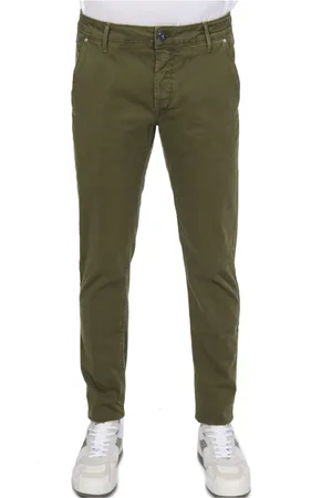 Hand Picked Uomo, Pantaloni, Verde, W37, new