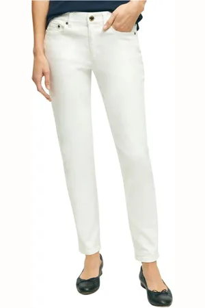 Brooks Brothers Donna, Jeans, Bianco, M, new