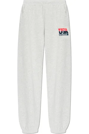 Sporty & Rich Unisex, Pantaloni, Grigio, XL, new