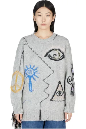 Stella McCartney Donna, Maglie, Grigio, M, new