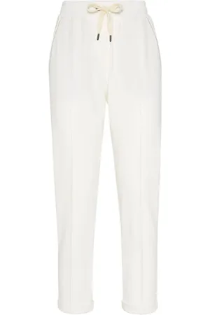 Brunello Cucinelli Donna, Pantaloni, Bianco, L, new