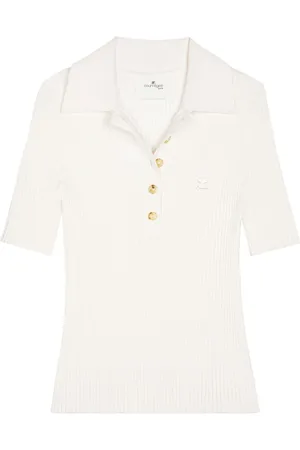 Courrèges Donna, Top, Bianco, S, new
