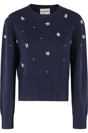 SEMICOUTURE Donna, Maglie, Blu, L, new