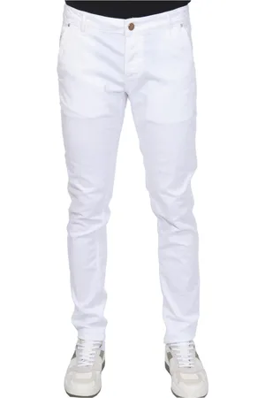 Hand Picked Uomo, Pantaloni, Bianco, W34, new