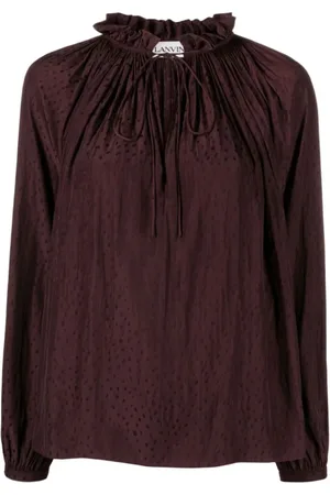 Lanvin Donna, Camicette , Marrone, M, new