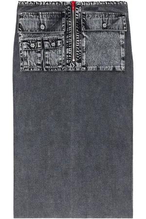 Diesel Donna, Gonne, Grigio, XS, new