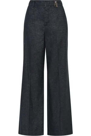 Maliparmi Donna, Pantaloni, Blu, M, new